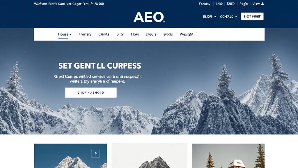 AEO website promotionфото